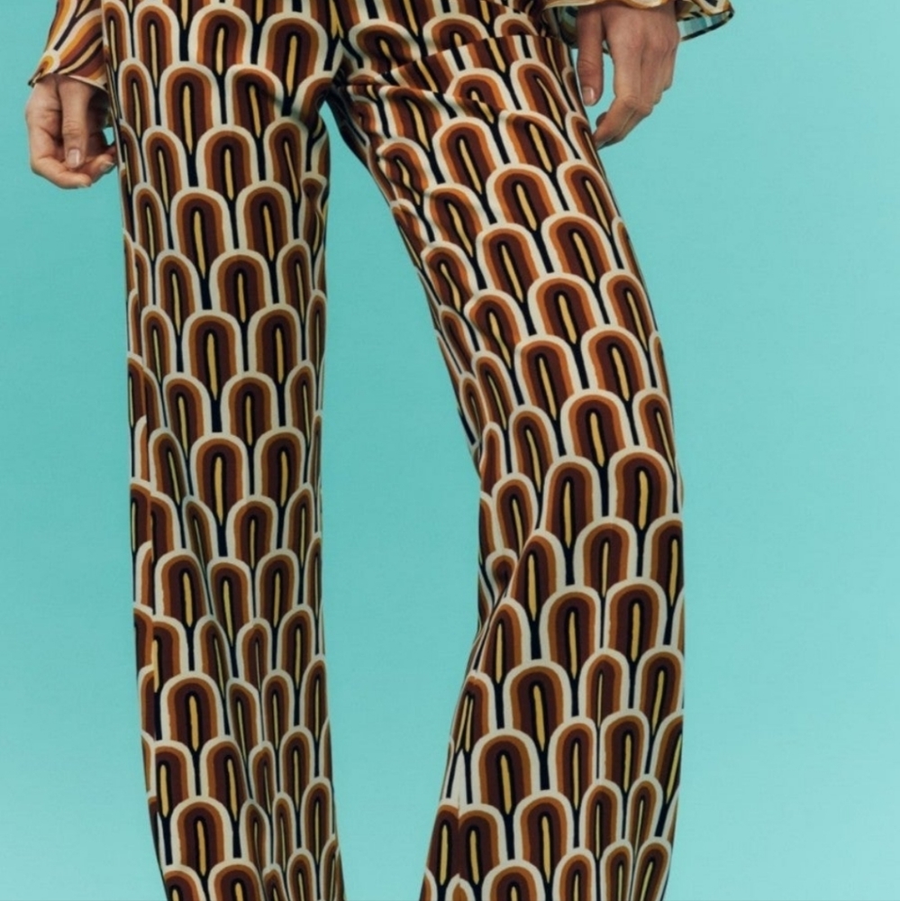 Zara Geometric Pants